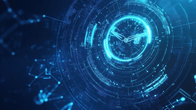 a digital timer, clock dial, futuristic technology timer 