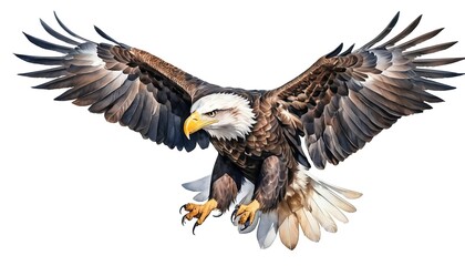 Obraz premium Majestic Bald Eagle in Flight