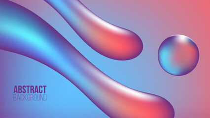 Liquid shapes. Futuristic abstract background. Fluid dynamic 3d elements for creative graphic design. Vector illustration.