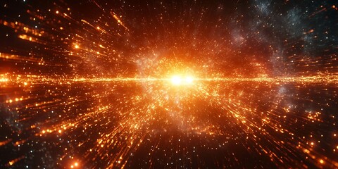 Cosmic Explosion in Space