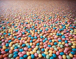 Obraz premium Colorful Candy Coated Chocolate