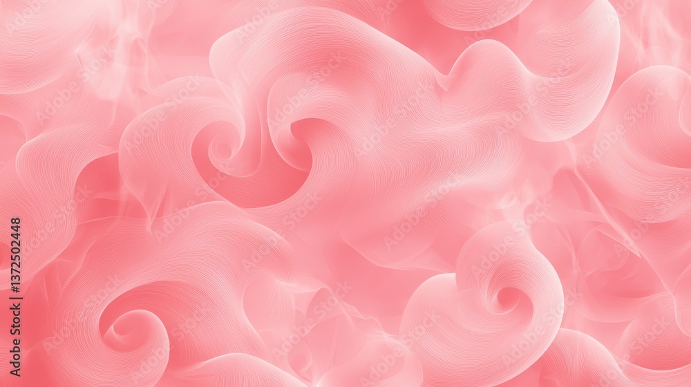 Poster elegant pink abstract background with flowing wavy lines and smooth fluid design for modern backdrop