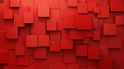 Bold red wallpapers, striking design element for interior decoration vivid