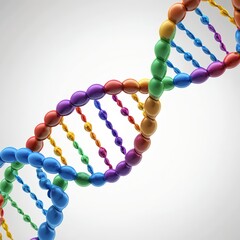 Colorful DNA Helix Abstract