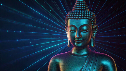 Future digital Buddha