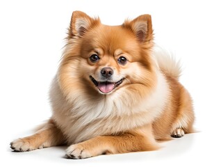 Obraz premium Adorable Pomeranian Puppy Lying Down