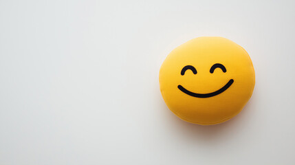 Emoji smiley yellow happy face expression emotion cute round icon joy fun