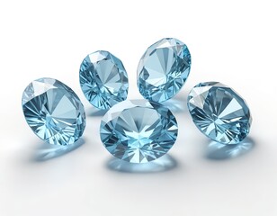 Sparkling Blue Topaz Gems