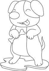 Dog Bone Animal Vector Graphic Art Illustration