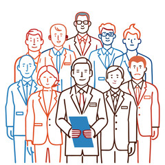People silhouette set illustration white background.