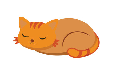 Fototapeta premium cat cartoon sleeping