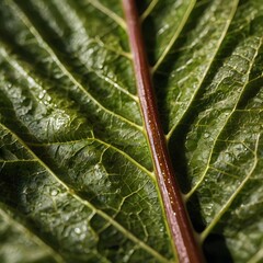 green leaf macro