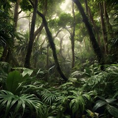 forest in the morning