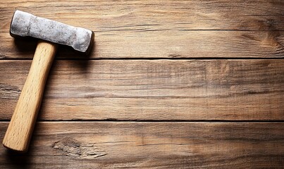 Hammer on Wooden Table