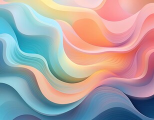 trendy, abstract background featuring soft, organic gradient blobs that seamlessly blend into each other. modern and fresh, with a minimalist aesthetic using pastel shades and subtle shadows
