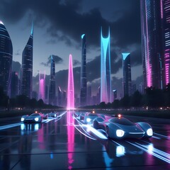 futuristic city