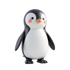 Fototapeta premium Cute cartoon penguin illustration, perfect for children's books, websites, and other projects.