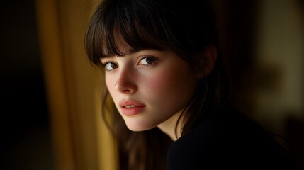 Fototapeta premium Close-up portrait of a young woman (1)