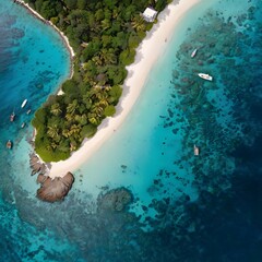 swimming pool in the tropical island