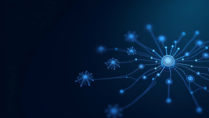 Futuristic AI-Powered Wallpaper: Neural Network Symbols & Minimal Payment Icons for Corporate Messaging - Perfect for Stock Photos with Open Space for Branding