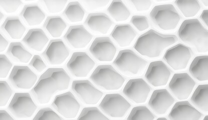 Naklejka premium Abstract white honeycomb pattern