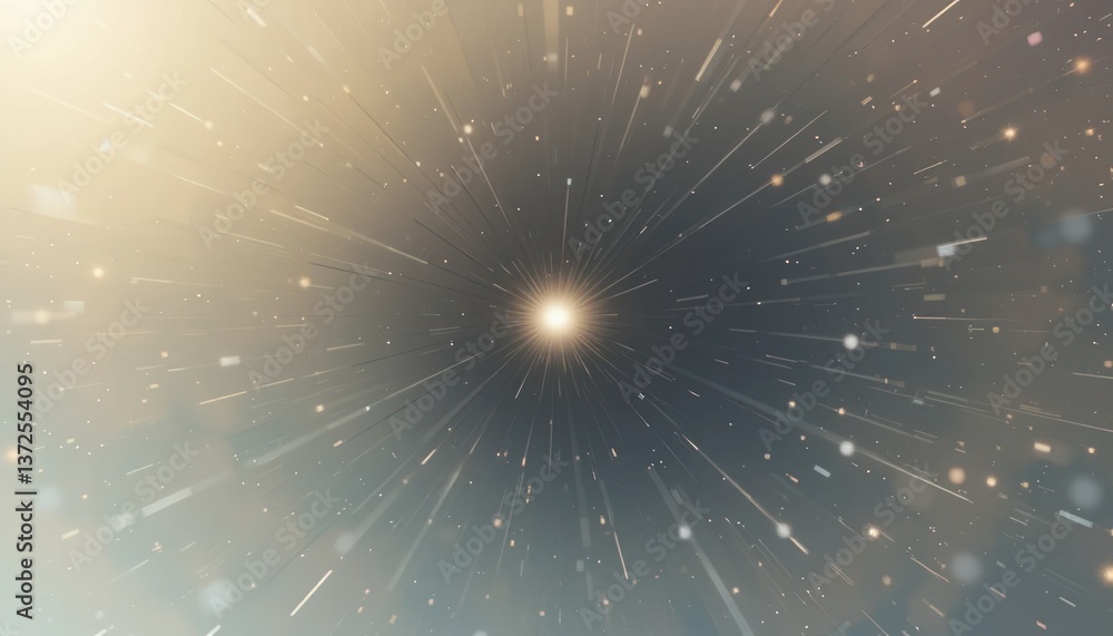 Poster explosive cosmic event in space abstract animation high-definition graphics digital environment dyna