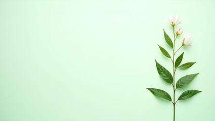 Fototapeta premium High Resolution Corporate Wallpaper: Regeneration-Themed Financial Synergy with Minimal Layout and Extensive Negative Space for Brand Overlay, Highlighting Circular Economy Solutions and Resource Repl