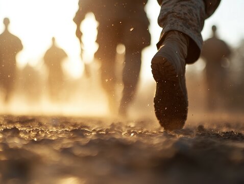 Troops on the March: Forward Movement in Unison