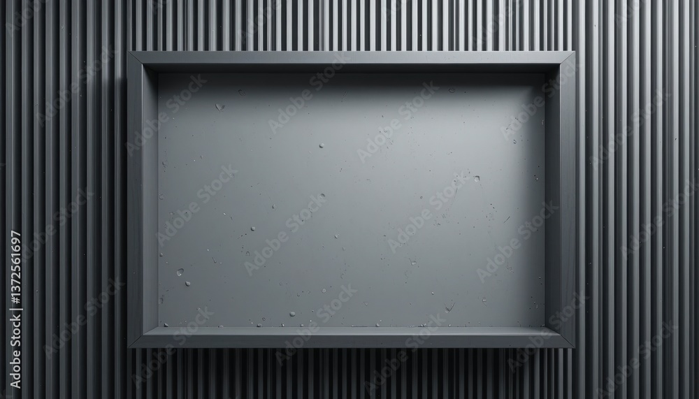 Poster display frame design minimalistic studio high-quality content contemporary environment front view ar