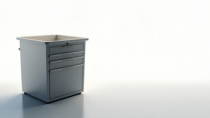 Photo realistic double exposure of a silhouette storage bin and design plan, symbolizing efficient layout design and warehouse planning with ample copy space.