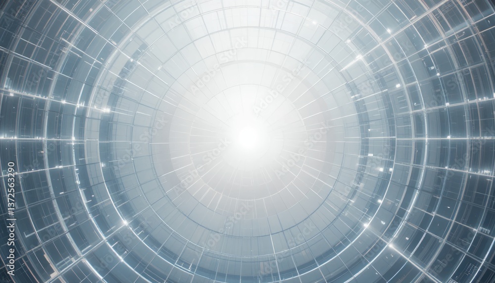 Poster dynamic technological visualization of abstract patterns digital space graphic environment futuristi
