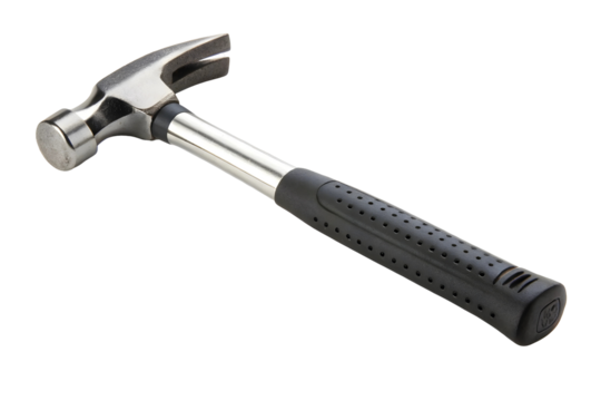 Heavy-duty durable construction handle curved claw hammer.