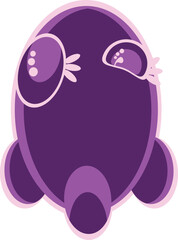 cute simple rocket vector