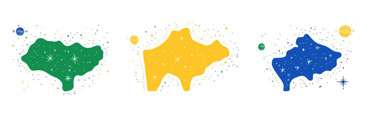 Obraz premium colorful paint splashes