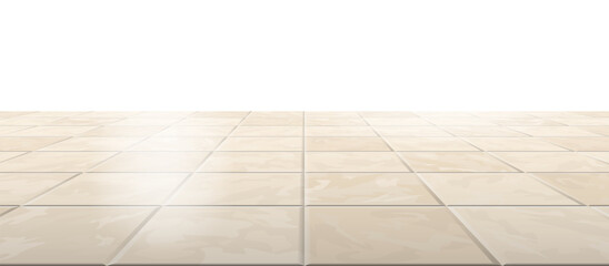 beige ceramic tiles texture perspective background  vector illustration