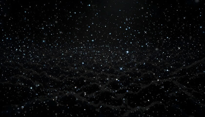 Fototapeta premium Starry Night Sky Above Clouds Majestic Scenery Space Exploration Astronomy Universe Cosmos Galaxy Celestial Starfield Nighttime Dark