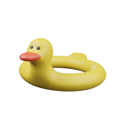 3D Duck Float Icon – Fun Summer Pool Accessory