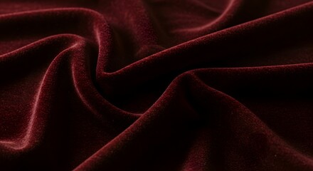 Obraz premium Luxurious Deep Burgundy Velvet Drape Texture Background