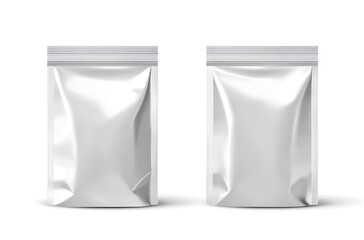 Premium Resealable White Foil Pouch for Food Storage and Packaging - Durable, Airtight, Eco-Friendly, and Tamper-Proof Solution for Preservation.