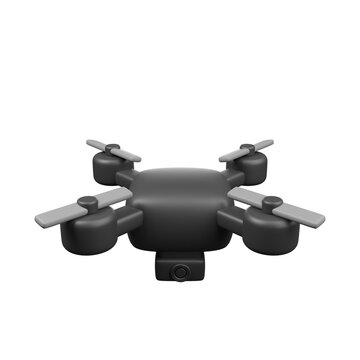 3D Drone Camera Icon &ndash; Aerial Photography for Summer Travel