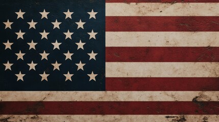 Naklejka premium A majestic view of the U.S. Capitol building with the American flag flying in front, symbolizing the power of democracy and governance.