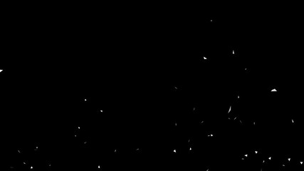 LONDON word shattering into tiny particles