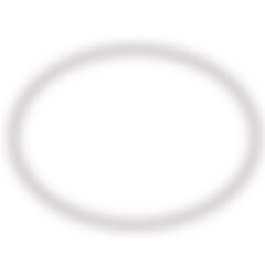 茶色の楕円形ぼかしラインフレーム　