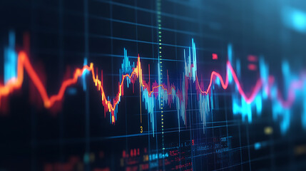 Depiction of a chart showing historical interest rate trends (2)
