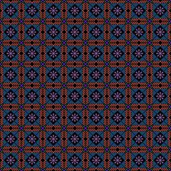 Fototapeta premium Beautiful retro seamless pattern design by geometric 