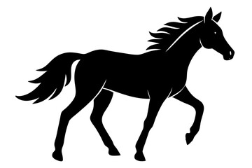 horse silhouette vector