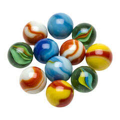 Fototapeta premium A Collection of Vintage Glass Marbles.