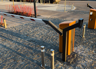 Barrier on the car parking © Angelov