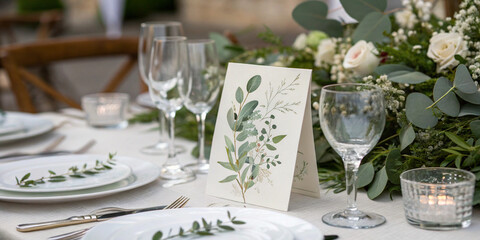 wedding table setting