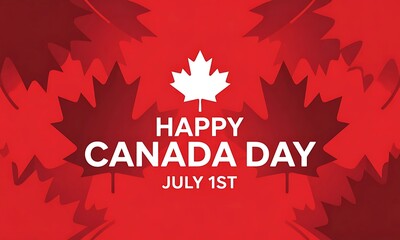 Happy Canada Day, Celebration Graphic